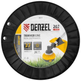 Denzel Леска для триммера двухкомпонентная звезда, 2,7мм х 202м, на DIN катушке EXTRA CORD 96814