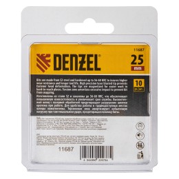 Denzel Бита IMPACT, PZ2x25 мм, лазерная обработка шлица, сталь S2, 10 шт., Е 6,3 11687