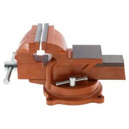 Sparta Тиски слесарные, 100 мм, поворотные, с наковальней 186235