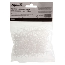 Sparta Крестики, 1 мм, для кладки плитки, 250 шт 880645