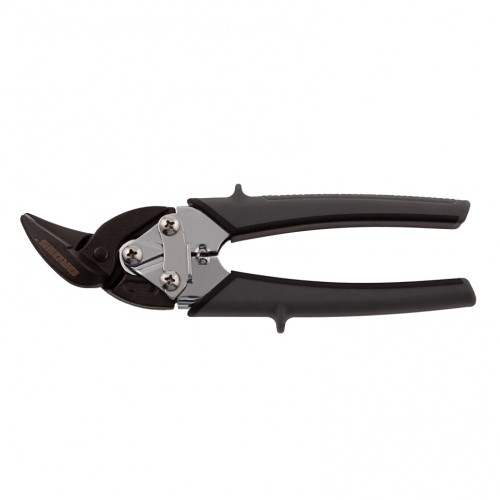 Ножницы по металлу "Piranha", 185 мм, прямой и левый рез, сталь СrM, двухкомпонентные рукоятки Gross 78359