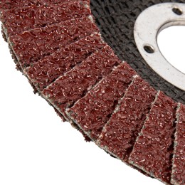 Сибртех Круг лепестковый торцевой, конический, Р 24, 115 х 22.2 мм 74076