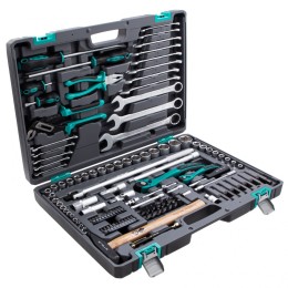 Stels Набор инструментов, 1/4", 1/2", Cr-V, S2, усиленный кейс, 119 предметов 14112
