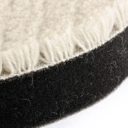 Matrix Насадка полировальная "под липучку", 125 мм, короткая плетеная шерстяная нить 75962