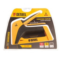 Denzel Степлер мебельный, пластиковый корпус, тип скобы: 13, 53, 300, 6-14 мм, 40210