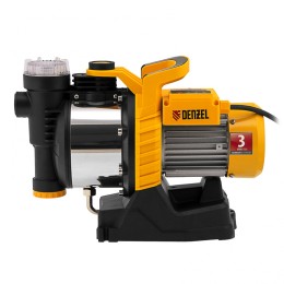Denzel Садовый поверхностный насос GP1100SS, 1100 Вт, 4000 л/ч, подъем 45 м, пластик 97305