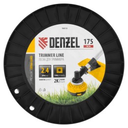 Denzel Леска для триммера двухкомпонентная квадрат, 2,4мм х 175м, на DIN катушке EXTRA CORD 96818