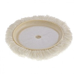 Matrix Насадка полировальная "под липучку", 180 мм, плетеная шерстяная нить 75958