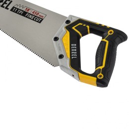 Denzel Ножовка по дереву, 450 мм, 9 TPI, зуб 3D, металлопластиковая рукоятка 24140