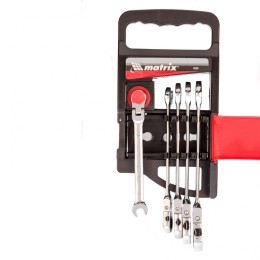 Matrix Набор ключей комбинированных, трещоточных шарнирных 5 шт. 14794