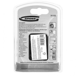 Gross Рулетка "Doppelhaken",3 м x 16 мм,односторонний зацеп,Нейлон,двусторонняя шкала,автоматическая фиксация 31122