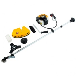 Denzel Триммер бензиновый DR-43, 43 см3, неразъемная штанга, состоит из 2 частей 96273