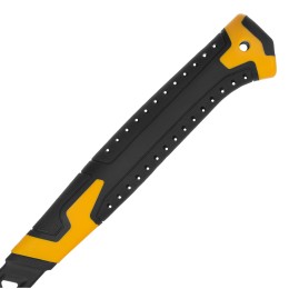 Denzel Молоток-гвоздодёр 450 г, цельнокованый,боек с магнитом, двухкомп. обрезин. рук-ка 10466