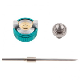 Stels Краскораспылитель AG 810 HVLP, гравитационный, сопло 0.8 мм и 1 мм 57361