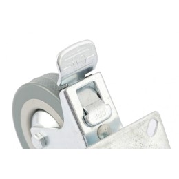 Сибртех Колесо поворотное с тормозом D 100 мм, крепление платформенное 68721