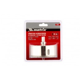 Matrix Сверло алмазное по керамограниту, 100 х 67 мм, трехгранный хвостовик 726883