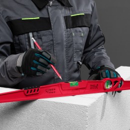 Matrix Уровень алюминиевый, 600 мм, литой, 2 глазка (1 фронтальный), ударная площадка 34907