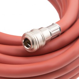 Stels Шланг пневматический резиновый, 10 x 16 мм, 24 бар, армированный, быстросъемное соединение, 10 м 57021