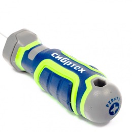 Сибртех Отвертка PZ0 x 75 мм, CrV, четырехкомпонентная рукоятка 12280