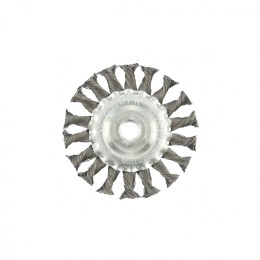 Matrix Щетка для УШМ 100 мм, М14, плоская, крученая проволока 0.35 мм 74631