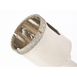 Matrix Сверло алмазное по керамограниту, 38 х 67 мм, трехгранный хвостовик 726383