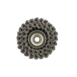 Matrix Щетка для УШМ, 100 мм, М14, "чашка", двухрядная, крученая проволока 0.35 мм 74677