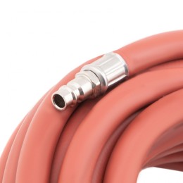 Stels Шланг пневматический резиновый, 10 x 16 мм, 24 бар, армированный, быстросъемное соединение, 10 м 57021