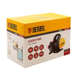 Denzel Садовый поверхностный насос GP 600, 600 Вт, 3000 л/ч, подъем 35 м, пластик 97201
