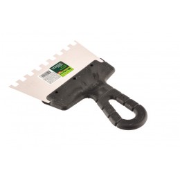 Сибртех Шпатель из нержавеющей стали, 150 мм, зуб 8 х 8 мм, пластмассовая ручка 85471