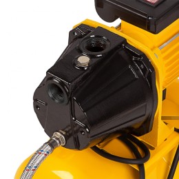 Denzel Насосная станция PS1100С, 1100 Вт, 4500 л/ч, ресивер 24 л, подъем 46 м, чугун 97215