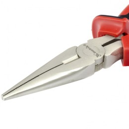 Matrix Длинногубцы прямые Nickel, 160 мм, никелированные, двухкомпонентные рукоятки 17164