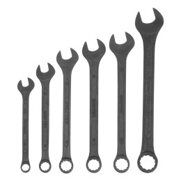 Сибртех Набор ключей комбинированных, 8-17 мм, 6 шт, CrV, фосфатированные, ГОСТ 16983 15471