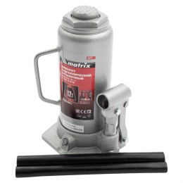 Matrix Домкрат гидравлический бутылочный, 12 т, высота подъема 230-465 мм 50727
