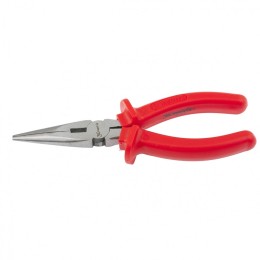 Matrix Длинногубцы прямые Econom, 180 мм, шлифованные, пластмассовые рукоятки 17193