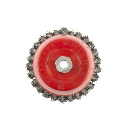 Matrix Щетка для УШМ, 125 мм, М14, "чашка", крученая проволока 0.8 мм 74625