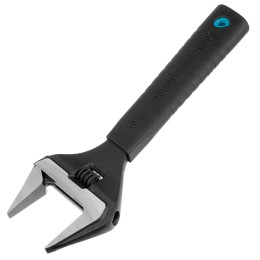 Gross Ключ разводной, 250 мм, CrV, тонкие губки, защитные насадки 15569