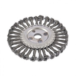 Сибртех Щетка для УШМ 175 мм, посадка 22.2 мм, плоская, крученая металлическая проволока 746367