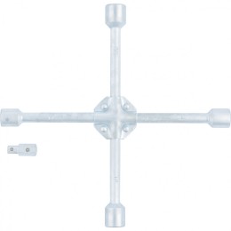 Stels Ключ-крест баллонный, 17 х 19 х 21 х 22 мм, под квадрат 1/2, усиленный, с переходником на 1/2 14249