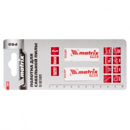 Matrix Полотна по металлу для сабельной пилы S522EF 75/1.4 мм, Bimetal, 2 шт, Pro 782008