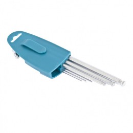 Gross Набор ключей имбусовых HEX, 1.5-10 мм, S2, 9 шт, экстра-длинные с шаром, сатинированные 16404