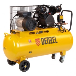 Denzel Компрессор воздушный BCV2200/100, ременный привод, 2.2 кВт, 100 литров, 370 л/мин 58110