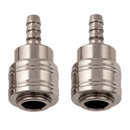 Stels Муфта универсальная быстросъемная ("мама") 3/8, со штуцером "елка" под шланг 8 мм, 2 шт, 57058