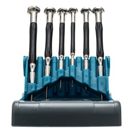 Gross Набор отверток для точной механики, CrMo, металлические обрезиненные рукоятки, 6 шт, бокс трансформер 13346