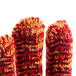 Сибртех Перчатки трикотажные усиленные, гелевое ПВХ-покрытие, 7 класс, красно-желтый меланж Россия 68181