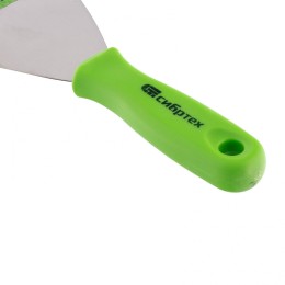 Сибртех Шпательная лопатка из нержавеющей стали, 100 мм, пластмассовая ручка 85548