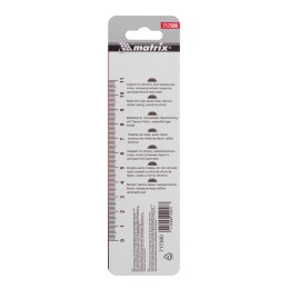 Matrix Сверло по металлу, 3 мм, HSS, нитридтитановое покрытие, цилиндрический хвостовик 717300