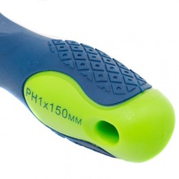 Сибртех Отвертка, PH1 х 150 мм, CrV, двухкомпонентная рукоятка 11843