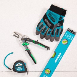 Gross Ножницы по металлу "Piranha", 250 мм, прямой и правый рез, сталь СrMo, двухкомпонентные рукоятки 78323