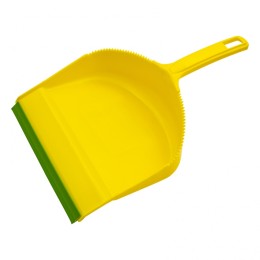 Palisad Набор: совок с кромкой 330 x 225 мм и щетка-сметка 285 мм, желтый, Home 933125
