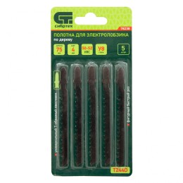 Сибртех Полотна для электролобзика по дереву, 5 шт, T244D, 75 x 4 мм 78238